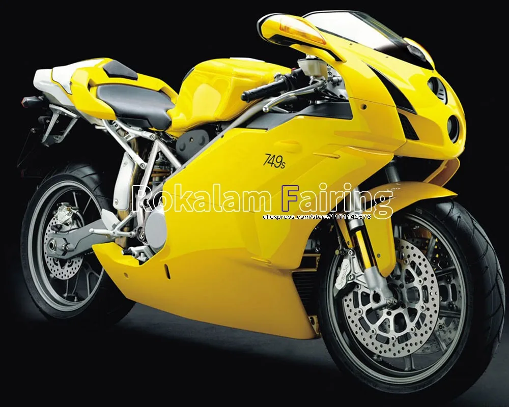 

For Ducati 749 999s 2003 2004 Parts 749 999 03 04 Yellow White Body Work Sportbike ABS Fairing Kit (Injection molding)