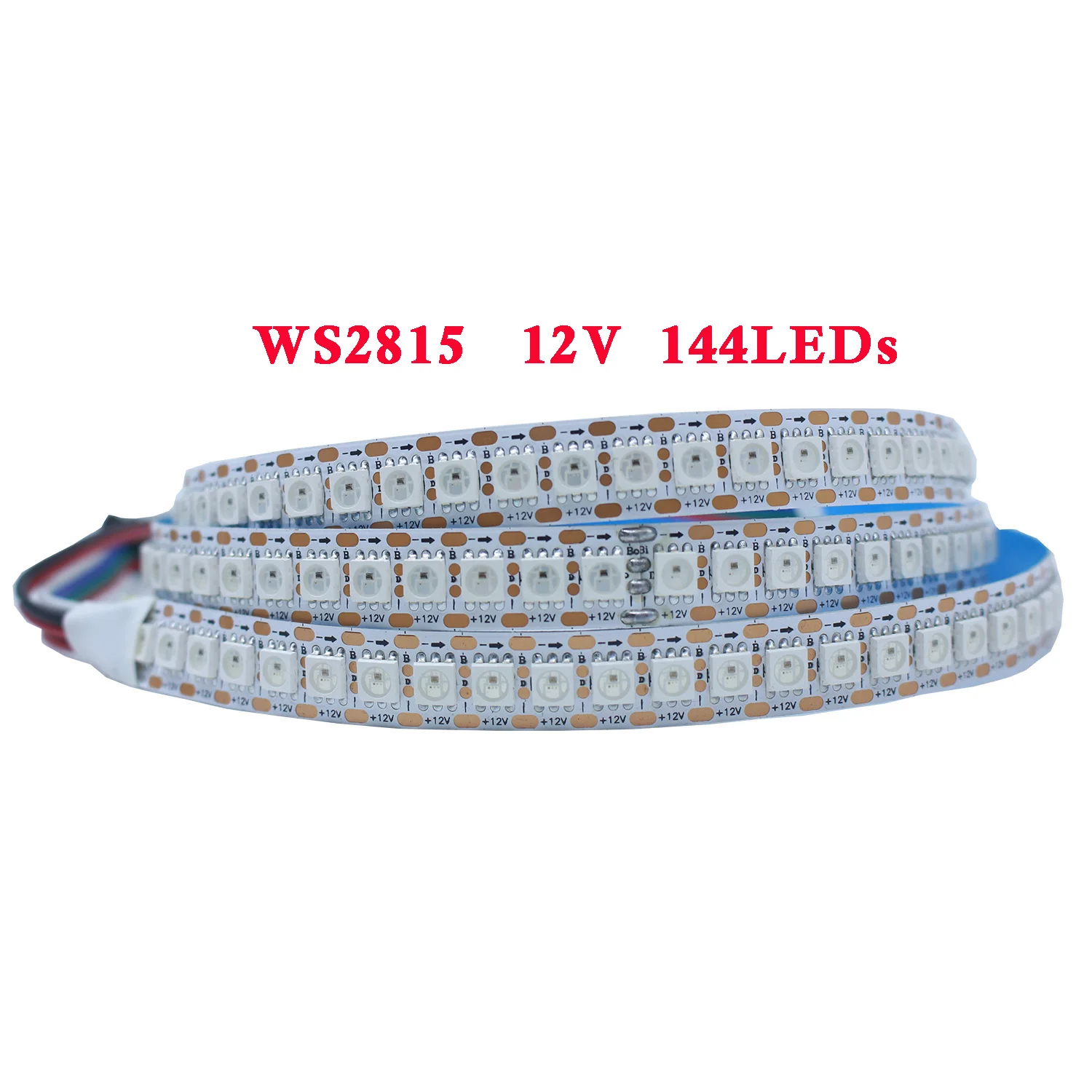 rgb levou tira de luz 1m 2m 5m 12v ws2812b ws2812 ws2815 pixel enderecavel ic 5050 rgb 96 ou 144 leds m barra magica lampada ip30 01