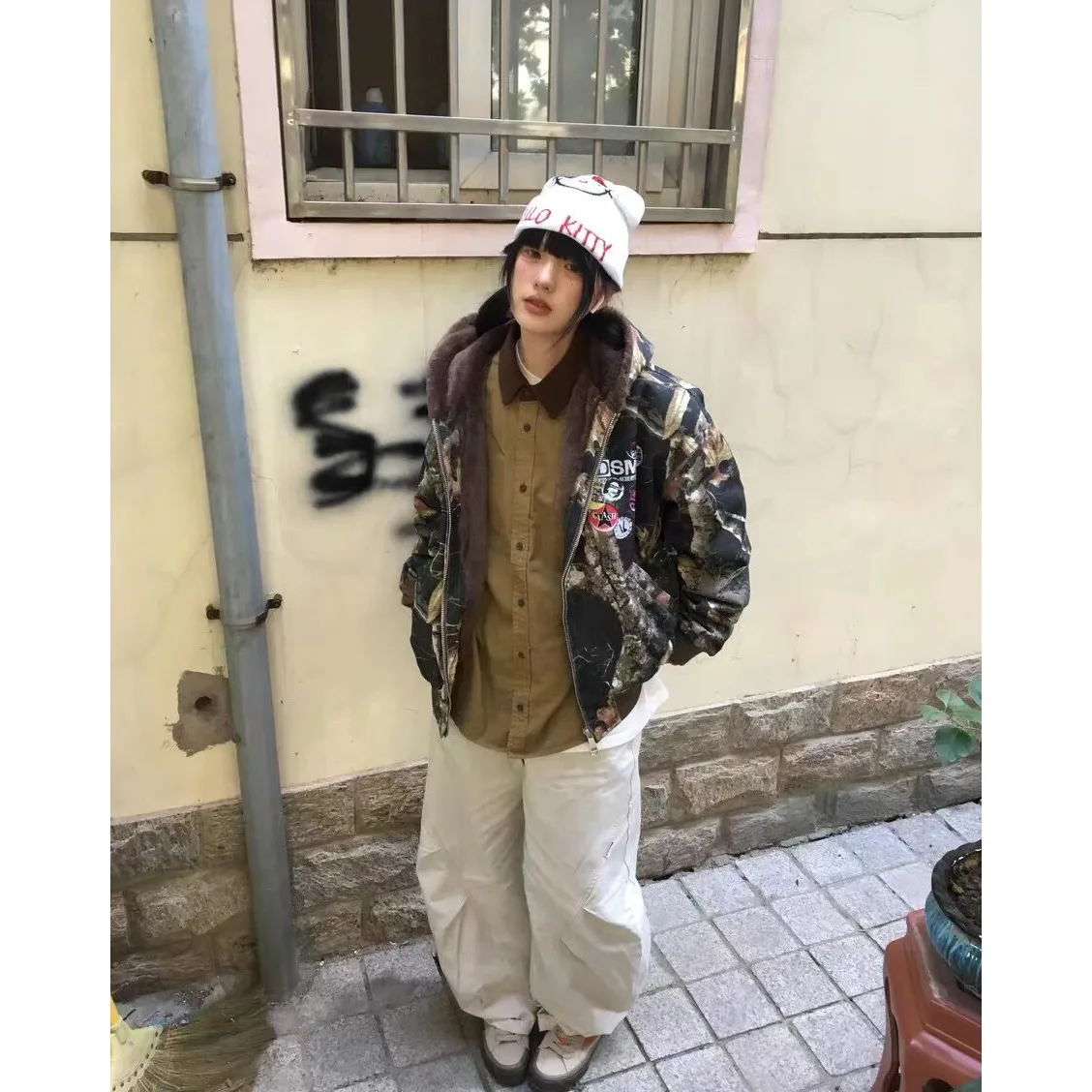 

Мужская джинсовая куртка Thiened с капюшоном, камуфляжная ветка, горный орел, осенне-зимняя верхняя одежда Jaet, модная уличная одежда