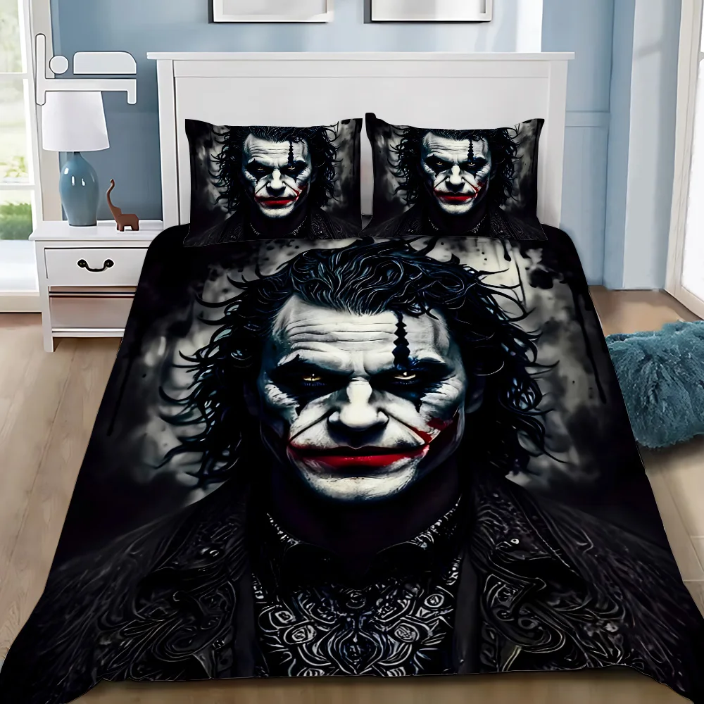 Duvet Cover Pillowcase Bedding Set Horror J-Jokers Adult Boy Girl Bedroom Decoration Children Gift Single Double Large Size