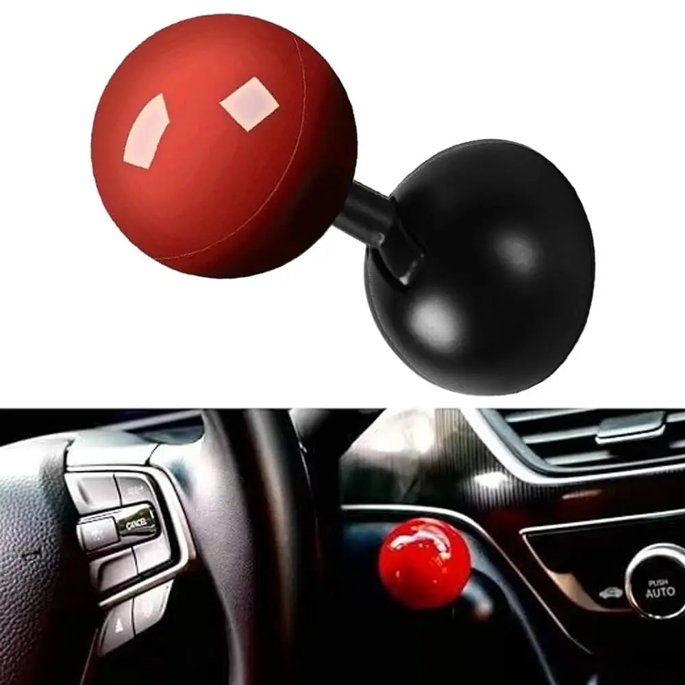 Push Start Button Cover,Car Joystick,Car Push to Start Button Rocker,Joystick Car Starter Protector,Metal Ball-bar Automotive On