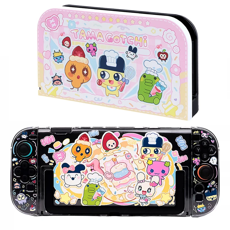 

Anime Protective Case for Nintendo Switch 2 Case Tamagotchi Kawaii Dockable Shell For Nintendo Switch Oled Controller JoyCon