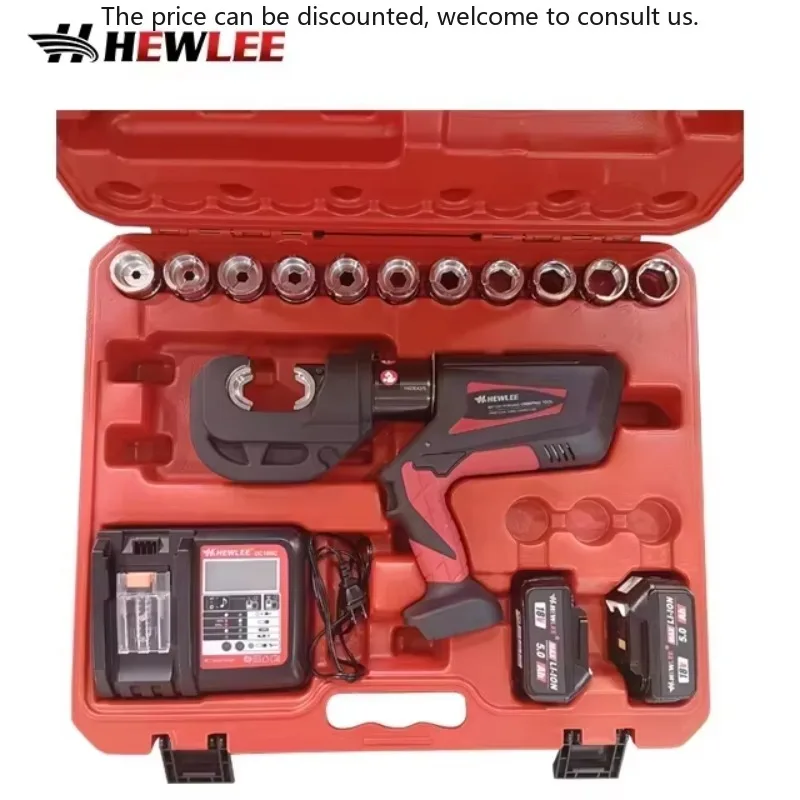 

HEWLEE HL-400B 5.0 High Power Large Capacity Battery Wireless Hydraulic Crimping Pliers Copper Aluminum Electric Crimping Tools
