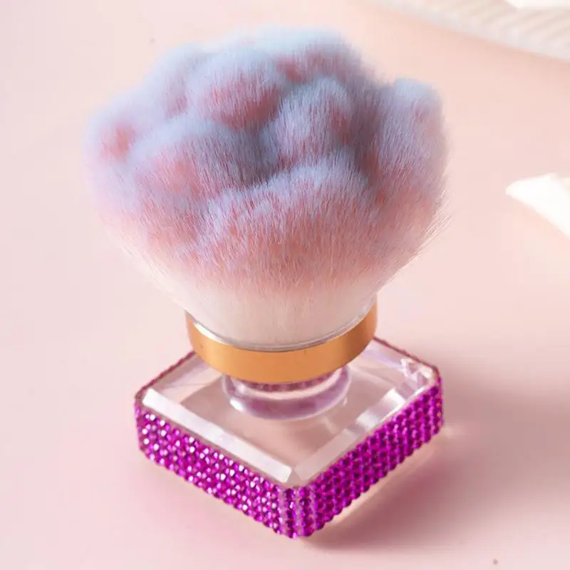 Pennello per polvere fissante Pennello per polvere per unghie Viso Guancia Pennello per fissaggio generale Pennello per contorno trucco Pennello per trucco per miscelazione complessiva