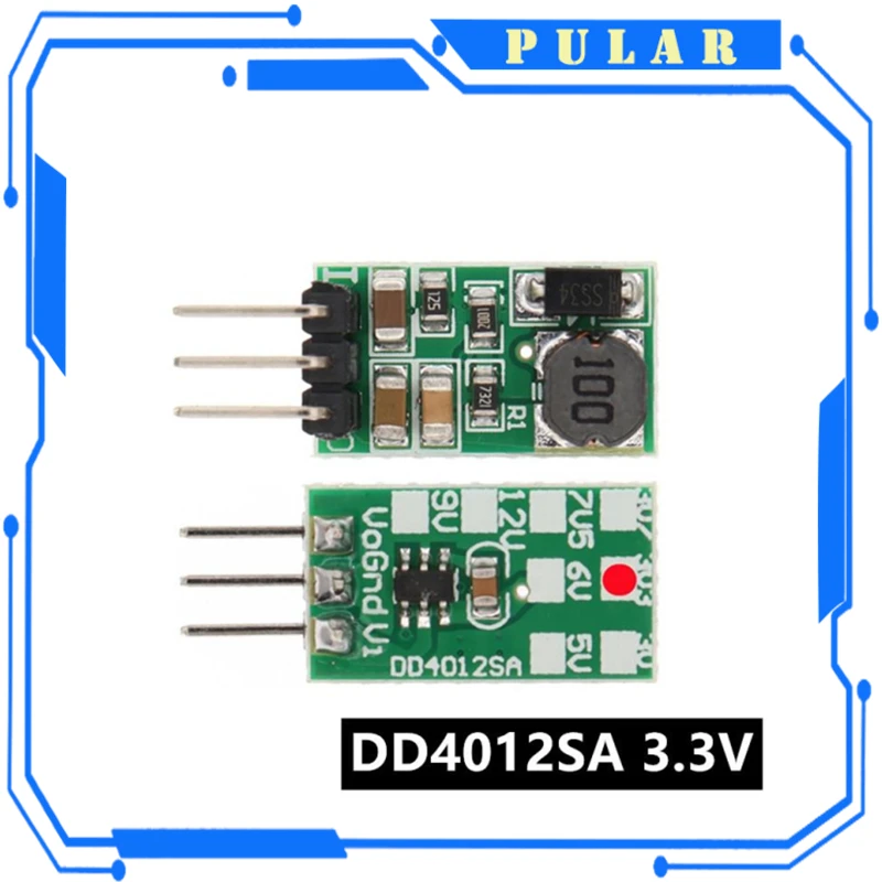 DD4012SA 1A DC 5-40V naar 3V 3.3V 3.7V 5V 6V 7.5V 9V 12V Regulator DC-DC Step-Down Buck Converter Module Board