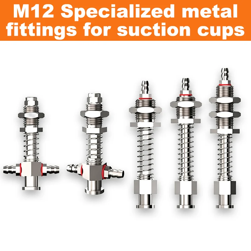 

5Pcs/pack M12-11 Series Specialized metal fittings for suction cups Adapter M12-L45-11 M12-L50-11 Mechanicalarm accessories