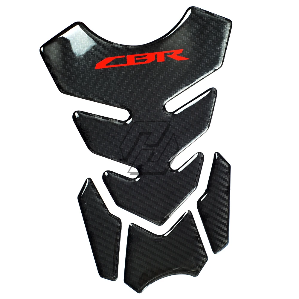 3D Carbono Olhe Motocicleta Tanque Pad Protector, Decalque Adesivos para Honda CBR 400, 600, 900, 1000, RR, 1100XX