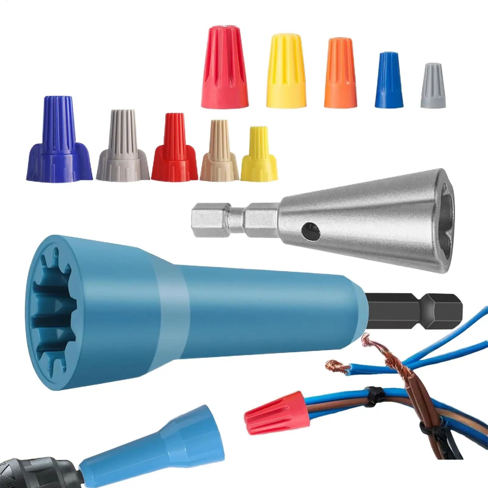 

Wire Twister Tool Twisting Driver Cable Stripper Drill Attachment Electricians Tools For Construction Network Industrial Work
