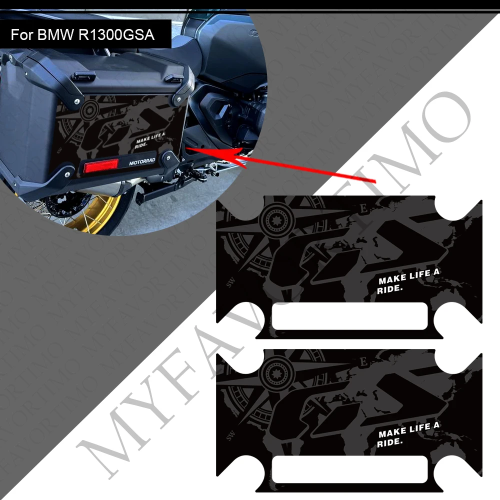 

For BMW R1300GS R 1300 GS R1300 ADV GSA Adventure Rallye Luggage carrier Trunk Luggage Panniers Aluminium Cases Stickers