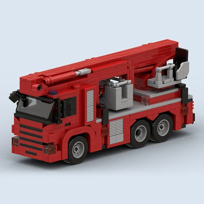 Stad Voertuig Model Nederland Vuurtanker Geschenken Kerst Moc Bouwstenen Speelgoed DIY Sets Technologie Modulaire Blokken Montage