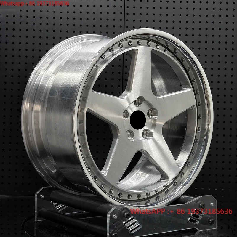 LZT-1171 Forged Wheels 2PC Polished Lip Brushed Center 17 18 19 20 21-Inch Rims 5x112 5x120 for 520i 530i G80 G82 G90 M2 M3 M4