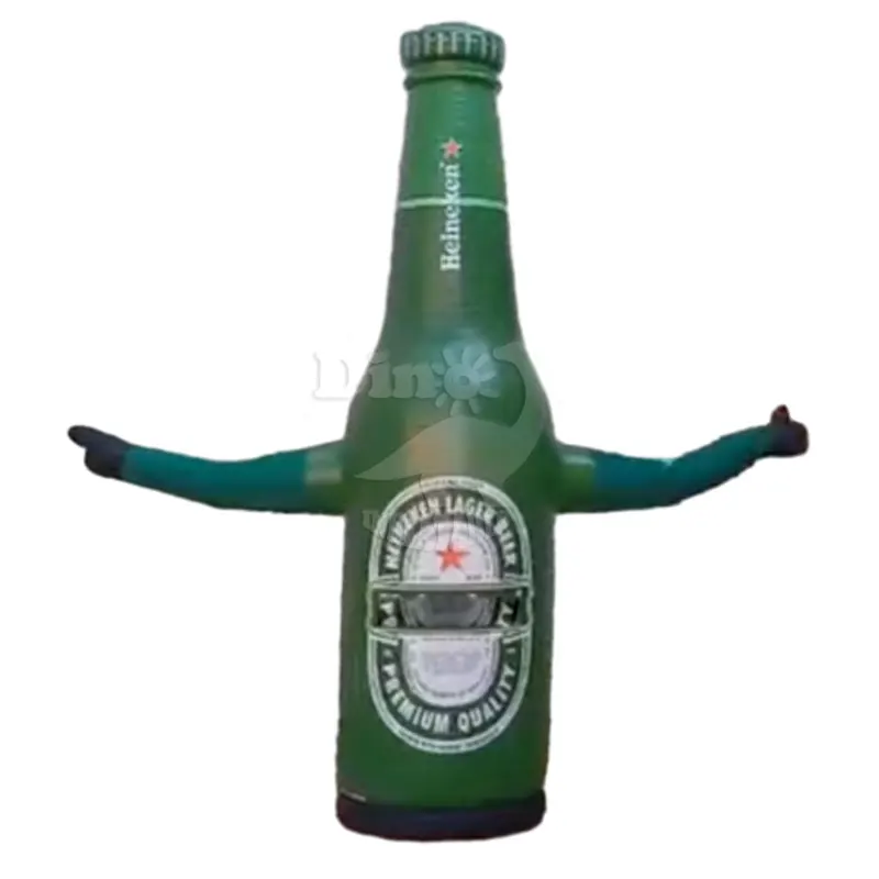 Promotions Inflatable Tube Advertising Air Beer Bottle Model Wave Man Flying Dancer