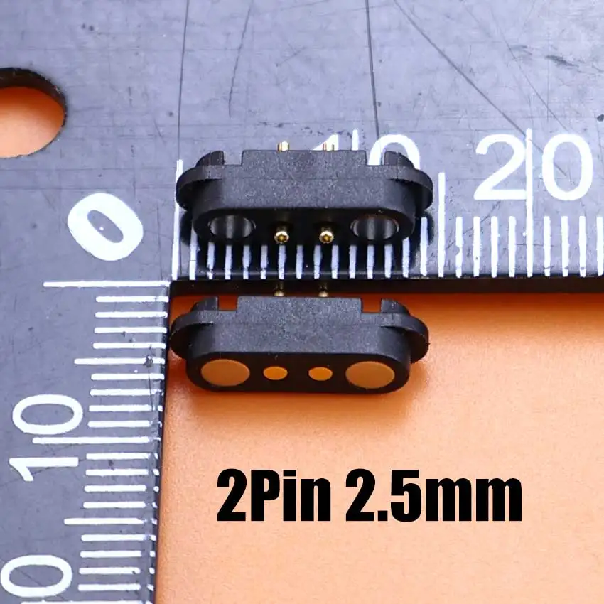DC Magnetischer Pogo-Pin-Steckverbinder 2 3 4 5 6 7 8 Pin Pogopin Stecker Buchse Abstand 2,5mm 2,54mm 2,80mm Federkontakt DC-Stromanschluss – Detail 3