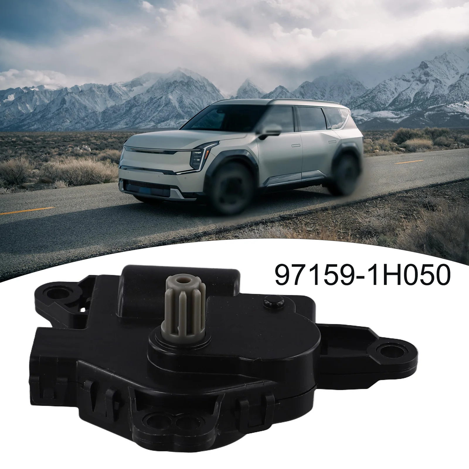 

Привод двери смеси воздушной смеси двери, как показано на картинках, двигатель смеси двери, новый состояние, деталь OEM 97159-1H050, система обогрева автомобиля