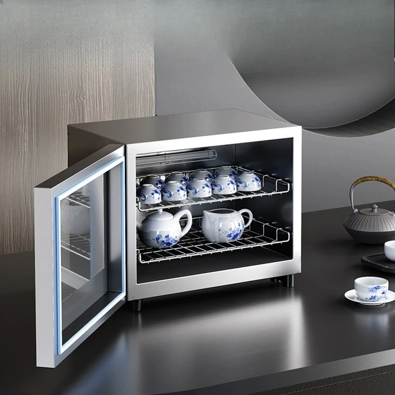 

Teacup disinfection cabinet small office desktop tea set cup drying integrated household mini