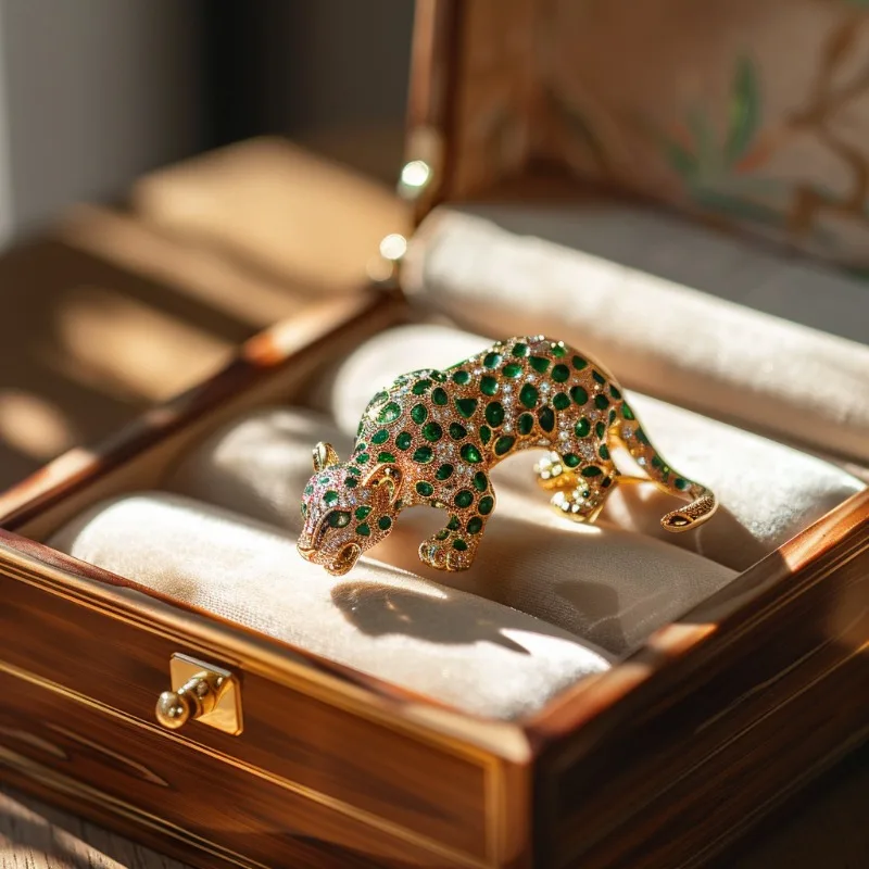 Unique Leopard Brooch, Niche Personality Banquet Holiday Gift Pin Ornament Brooch