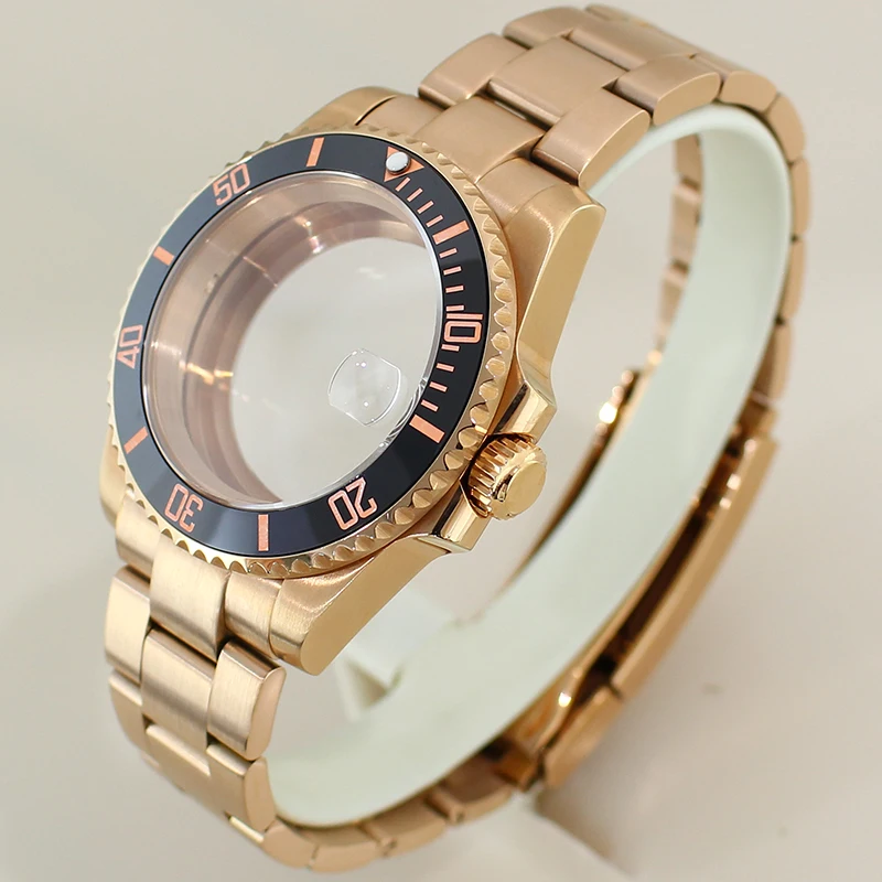 Корпус часов 40 мм с сапфировым стеклом для NH35 NH36 NH34 8215 Eta2824 PT5000, механизм 28,5 мм, циферблат Oyster 316L, браслет SUB GMT, корпус часов