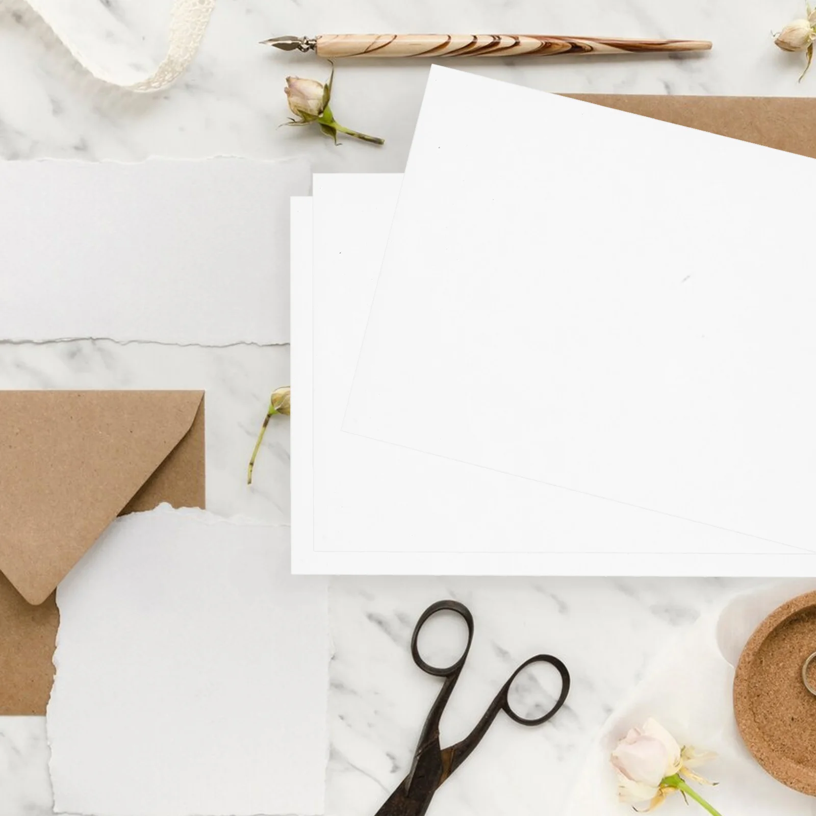 

50Pcs A5 Thick White Card Stock Paper Sheets Blank for DIY Cards Invitations Postcards and Paper Craft Supplies