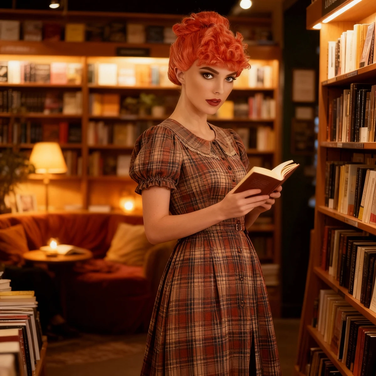 

Синтетический парик из химического волокна в оранжевом стиле булочки — универсальный повседневный парик для свиданий, собраний и нескольких случаев