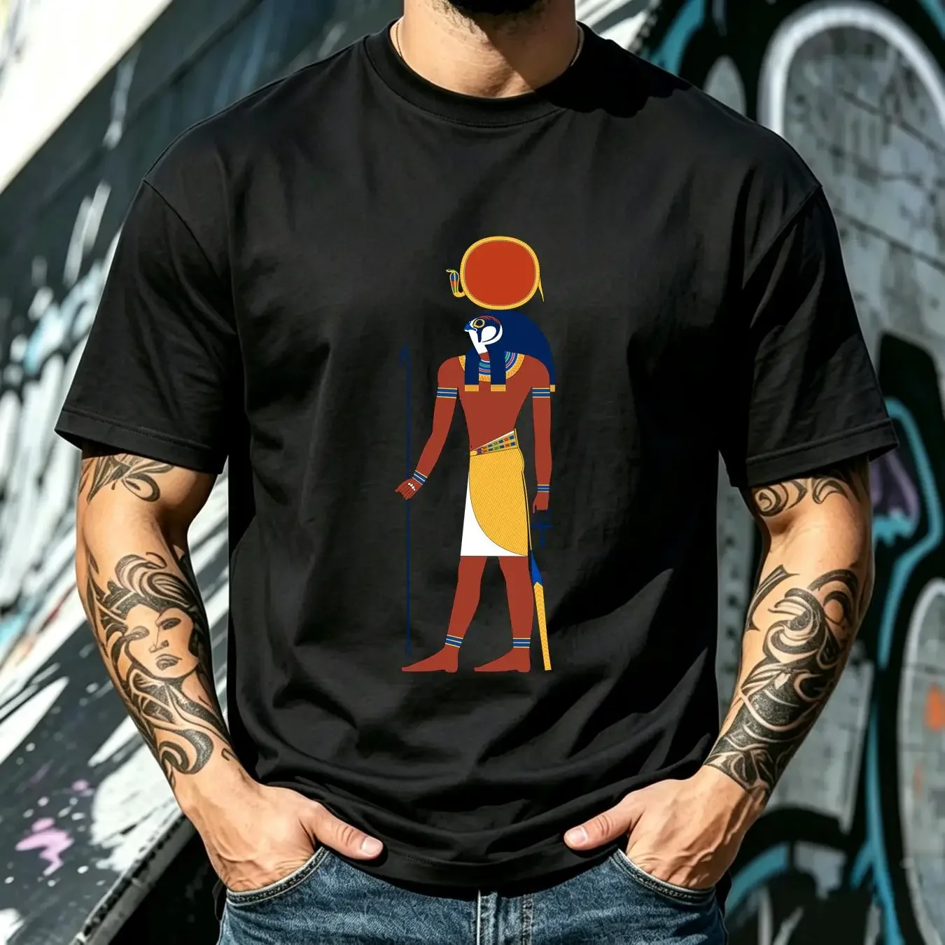washed T Shirt Egyptian God Ra is the Sun Ancient Egypt Present Meme Funny T433 long or short sleeves vintage Washed