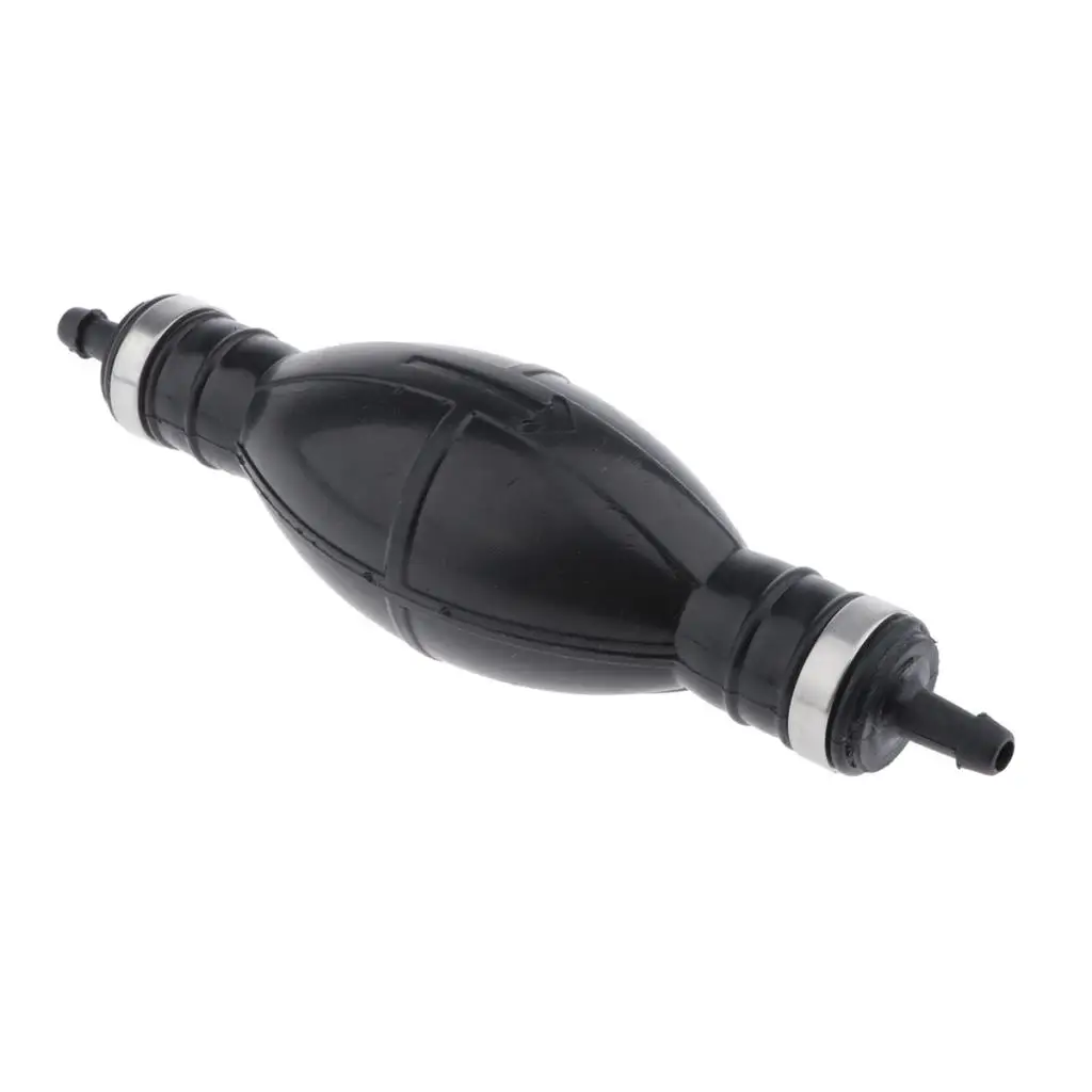 

Black Rubber Hand Bulb Pump for Outboard Engine Fuel Line Transfer Compatible with Pontoon Boat Tanks