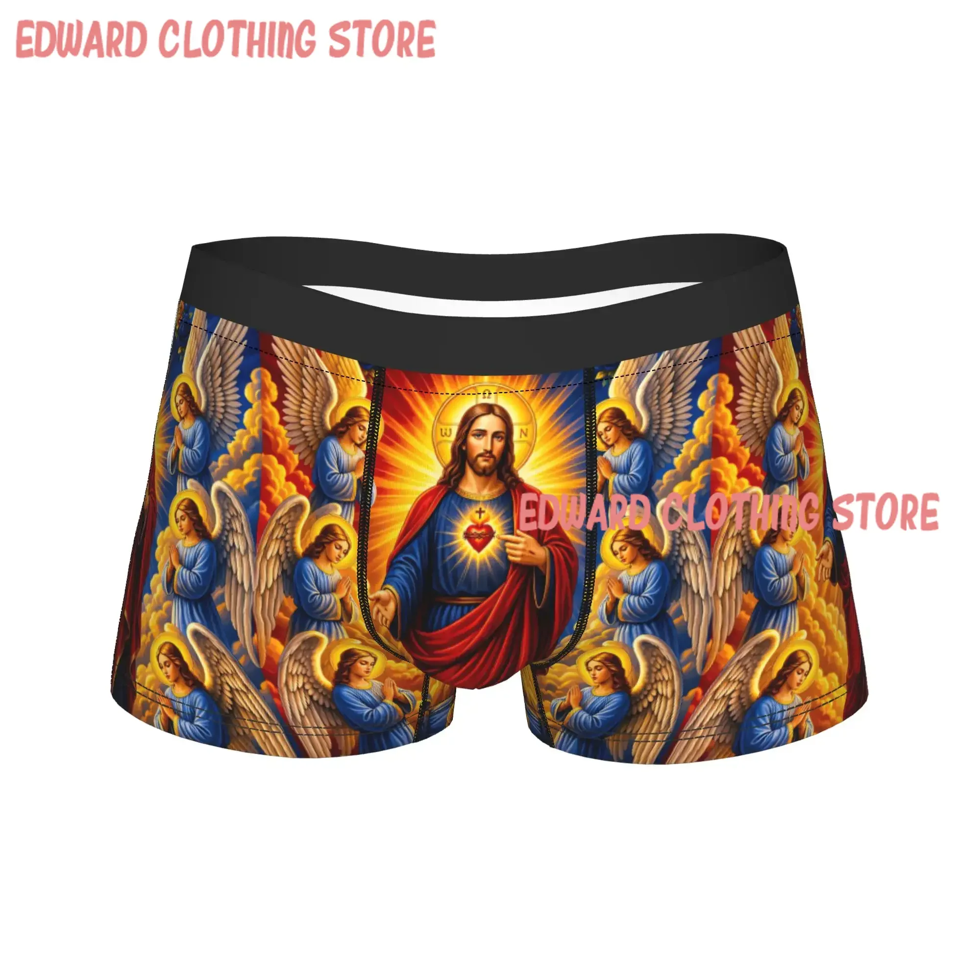 Evil Eye Dotted Print Shorts Briefs  Underwear Quality Men's Funny Boxershorts Custom DIY Plus Size Panties