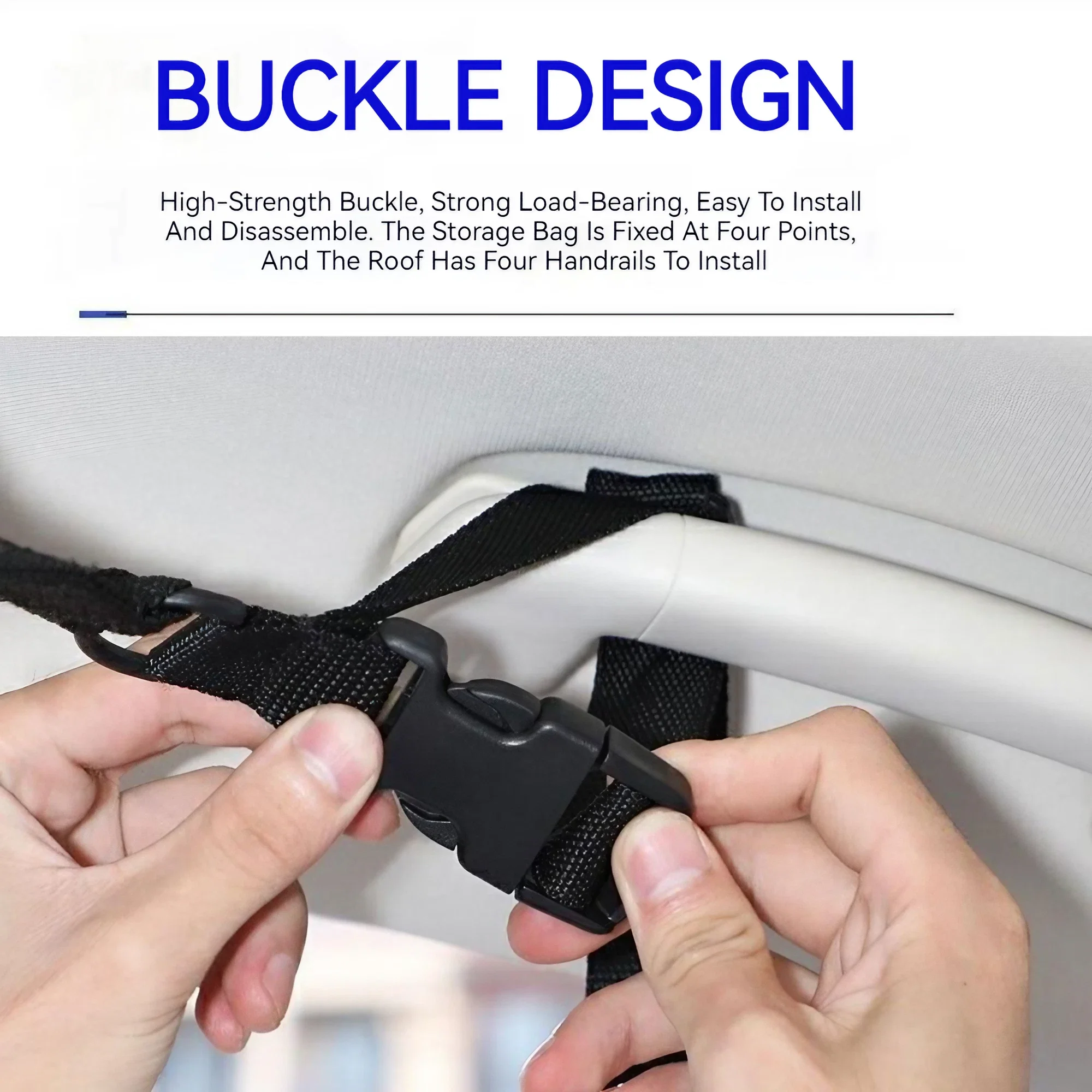 Car Ceiling Cargo Net Multifunctional Hanging Storage Organizer Large Capacity for Convenient Storage of Car Ceiling Net