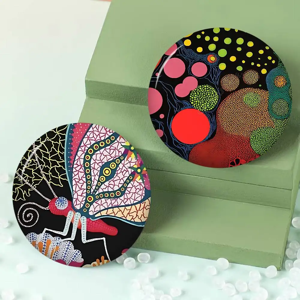Yayoi Kusama Art Anime Brooches Cute Cartoon  Badge Jacket Jeans Lapel Pin Gift Accessorie