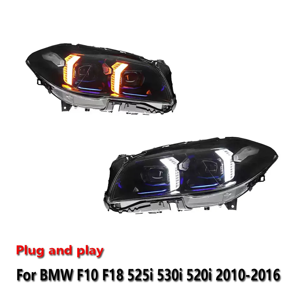 

Car LED Headlight Assemblies For BMW F10 F18 525i 530i 520i 2010-2016 Fog DRL Brake Turn Signal Lamp Plug and Play