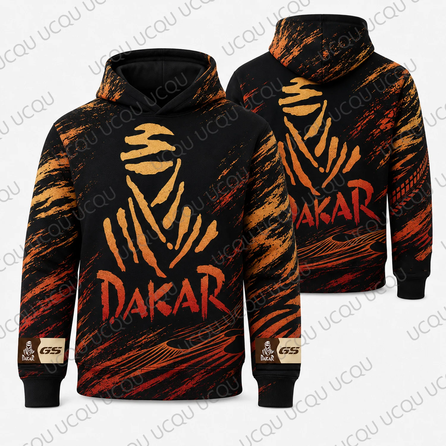 2026 Rally Hoodie Black Orange Off Road Motorcycle Racing Graphic Sweatshirt Adventure Fan Streetwear Men Gift