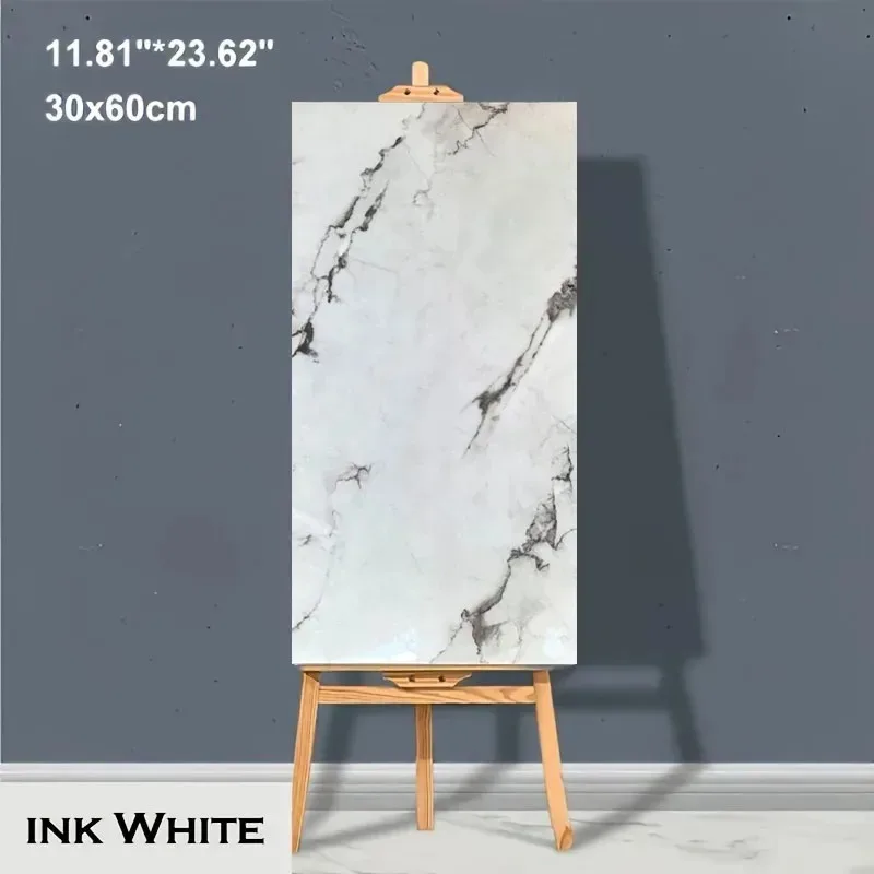 10-20 Stuks 30X60 Cm Zelfklevende Marmeren Pvc Vloertegels Waterdichte Peel Stick Muursticker keuken Badkamer Verwijderbare Home Decor ﻿