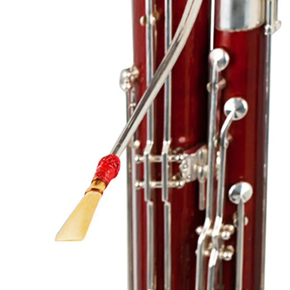2Pcs Premium Bassoon Reeds Hand-Cut Natural Cane Fine Craftsmanship No Burrs Crack-Resistant Rich Tone Clear Sound Bassoon