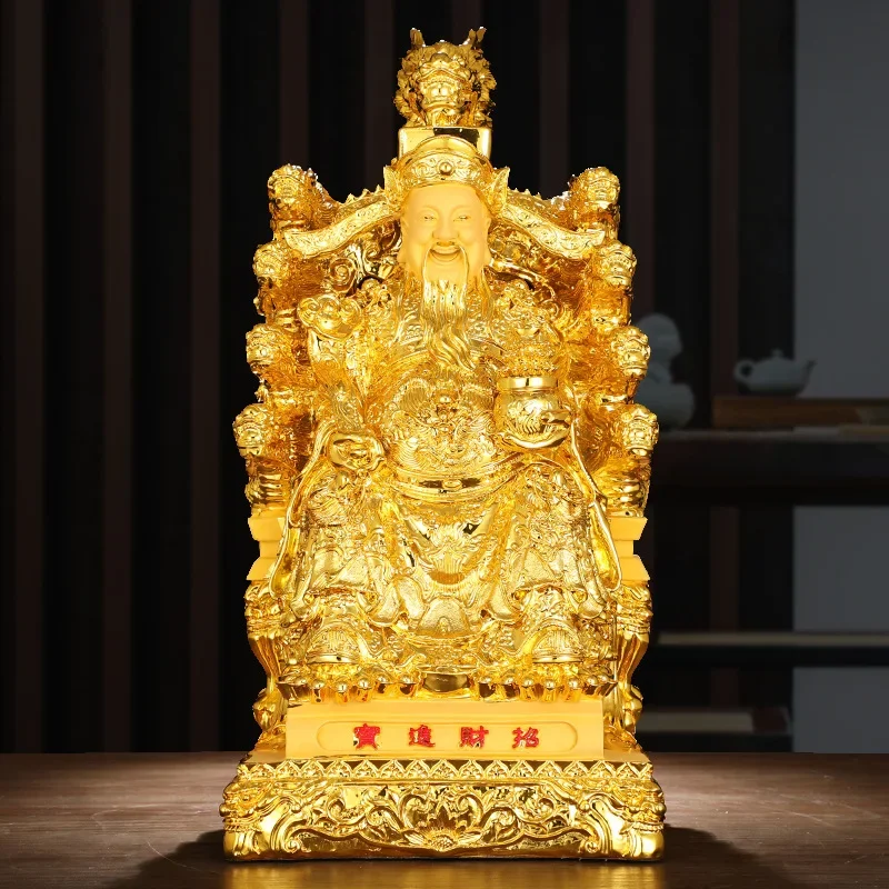 

Fengshui God of Wealth Buddha Statue Fortune Decor Household Living Opening Gifts