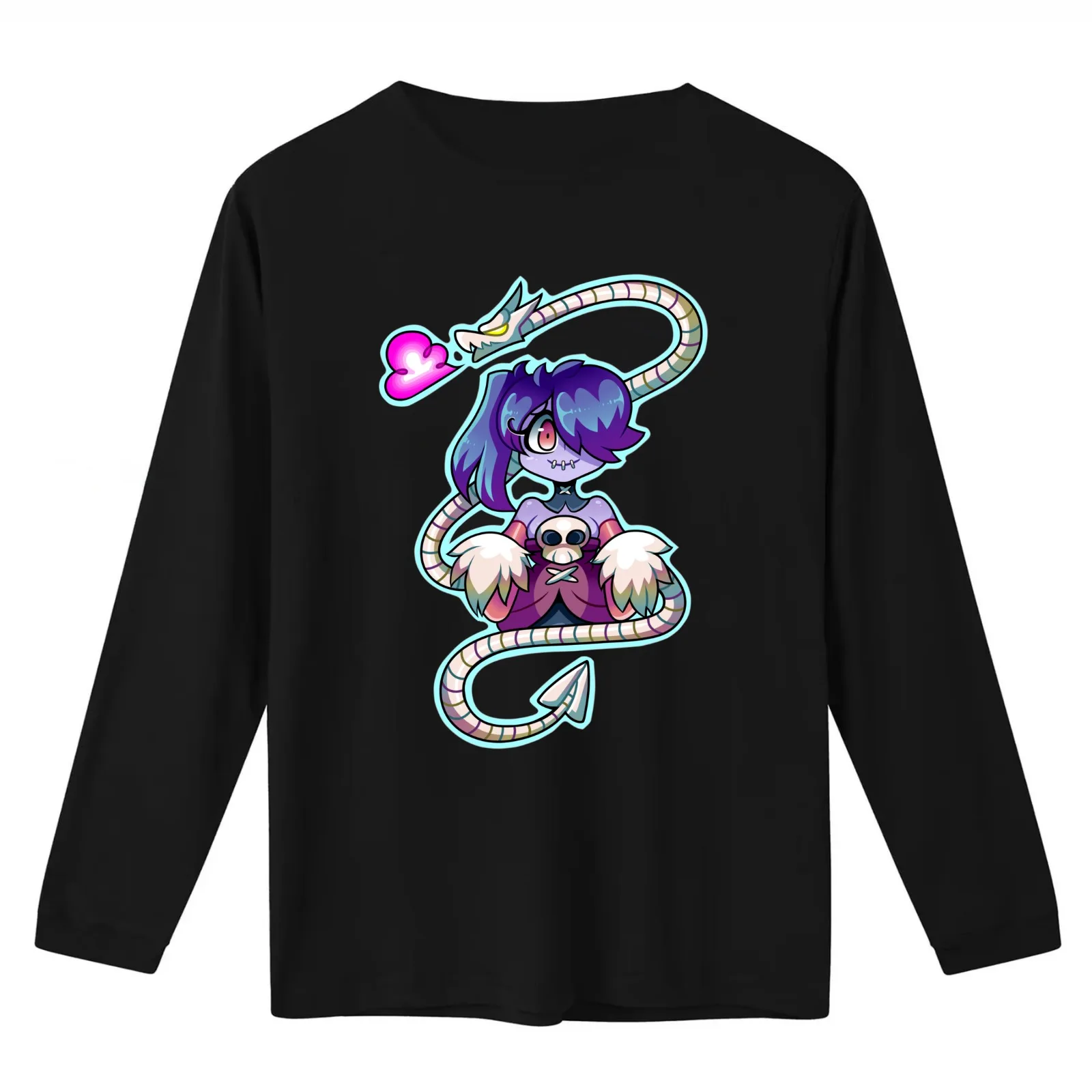 Squigly and Leviathan T-Shirt Summer Casual Cotton Tee Oversized Streetwear Tops Vintage Graphic Print Unisex Men Women