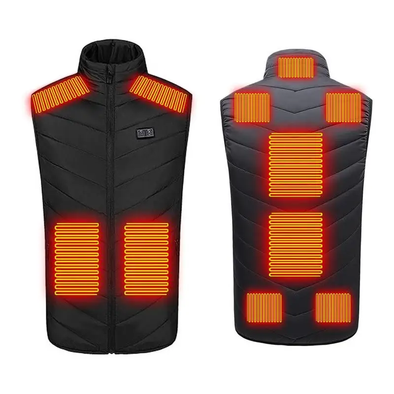 

Heated Vest For Men Lightweight USB Electric Heated Jacket Winter Warm Heated Jacket Vest With 11 Heated Zones For Men Women