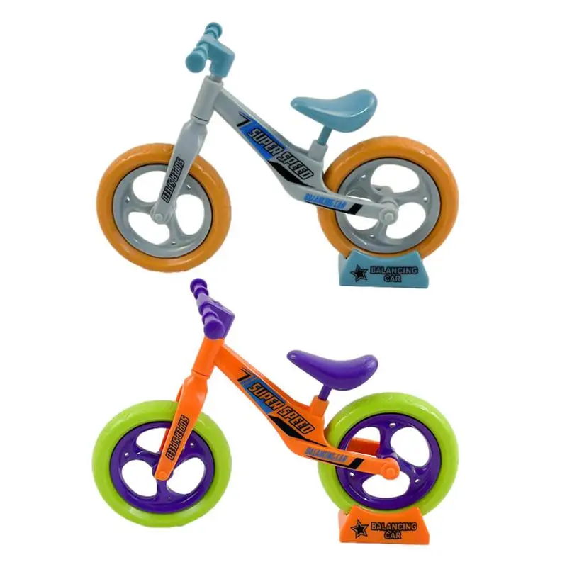 Bike Toy Mini Bicycle Model Scale Kit Game Set Creative Art Finger Bike Models Toys Bike Model Collections Miniature Fidget toys