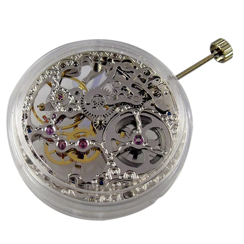 17 Jewels HANGZHOU ETA6497 Movement Model Full Skeleton Hand-Winding Replacement Durable For Men Watch Repair Tool Parts