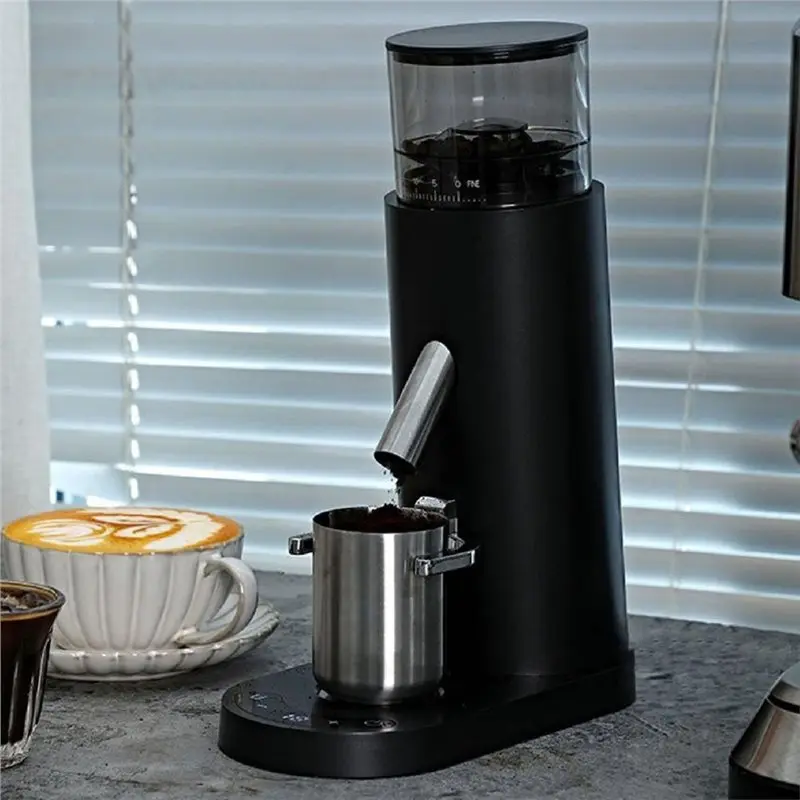 A97T Burr Electric Coffee Grinder, Single Dose, With 60 Grind Setting Options For Espresso, Drip& French Press Machines Black