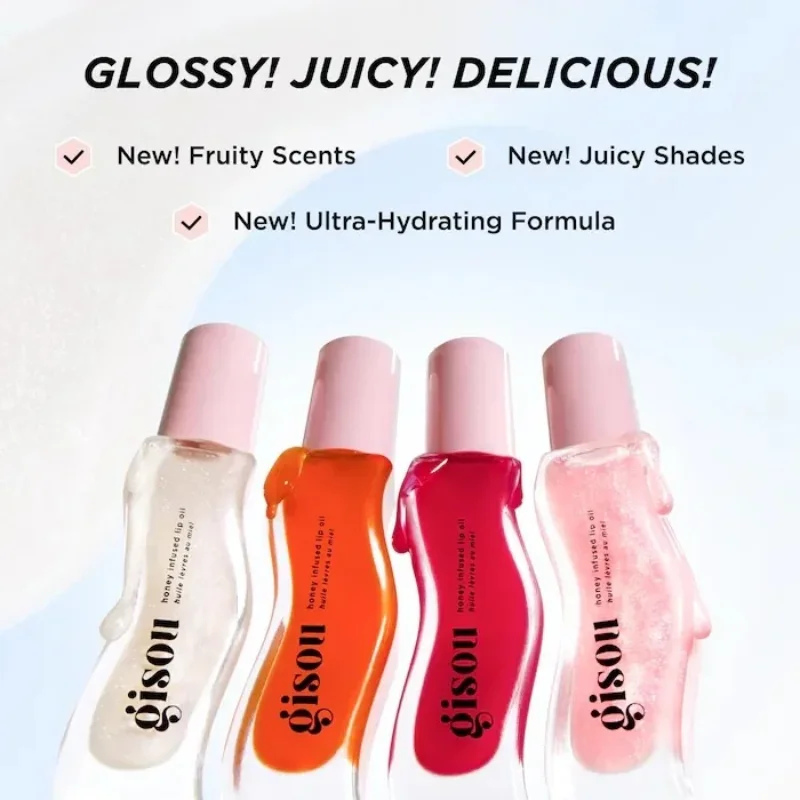 Original Gisou Moisturizing Temperature Liquid Lip Balm Honey Color Long Lasting Lip Makeup Lip Gloss Party Favour Lip Glaze