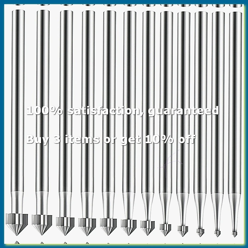 12Pc Cylinder Cone Shape Carving Burr Sets Jewelry Burr SetsShank Jewelry Making Stone Setting Burs for Lapidary 008-040-AD33