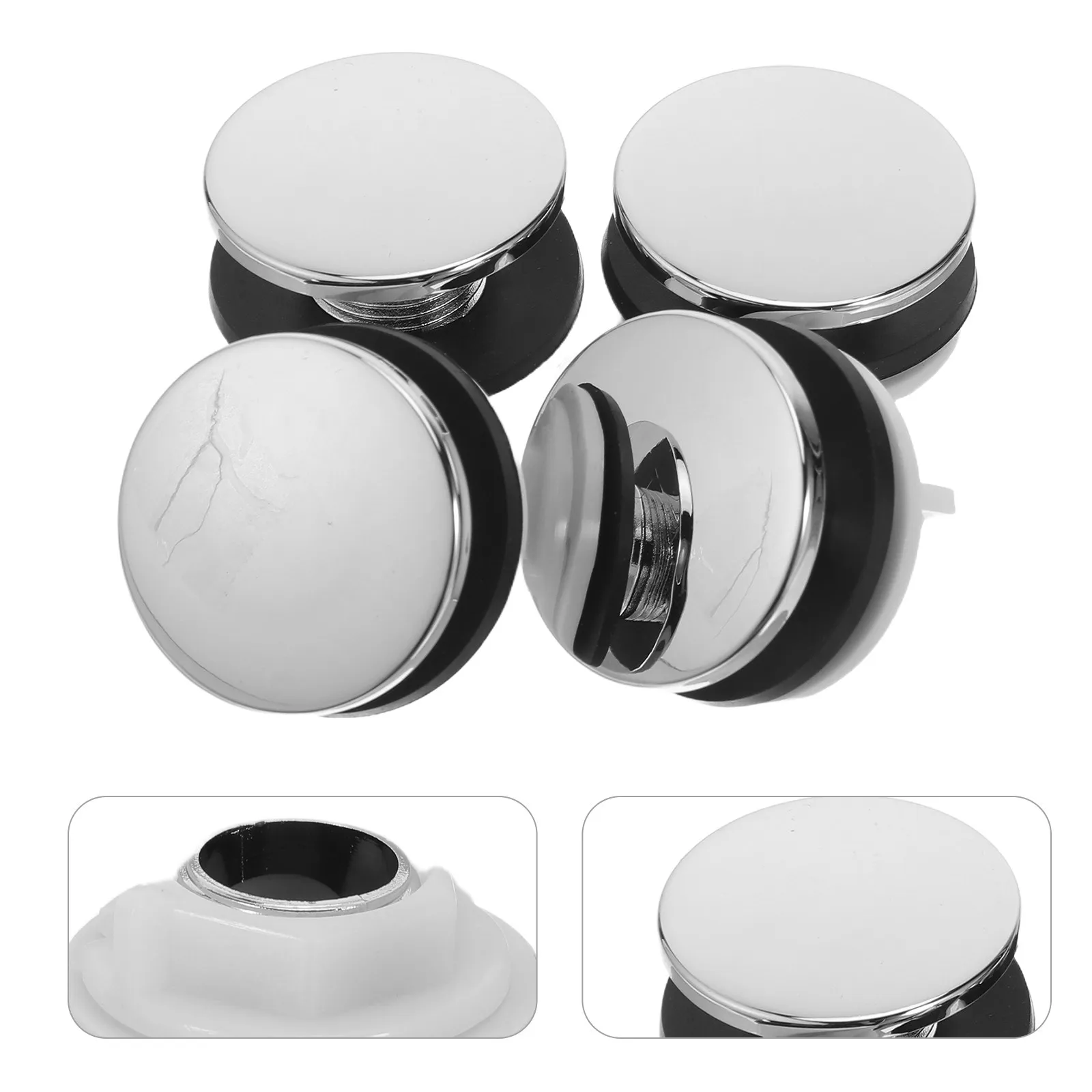 

Комплект из 4 пластиковых заглушек для слива раковины/ванны, герметичные заглушки для отверстий, предотвращающие утечку воды