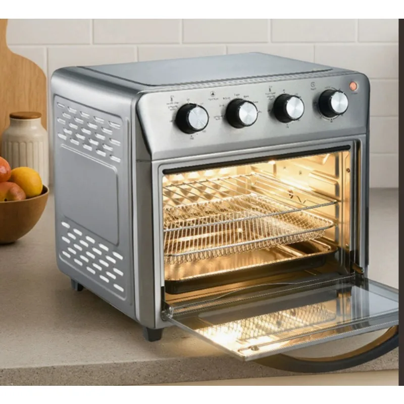 26L Commercial Smart Microwave Oven Combo, Benchtop Air Fryer Oven for Restaurant with Rack
