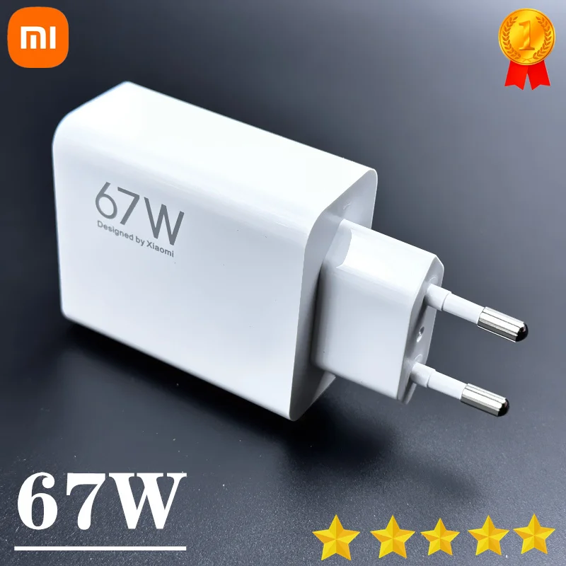 Xiaomi 67W Charger Turbo Fast Charge EU Adapter 6A Usb Type C Cable For Redmi Note Pro Mi 13 Lite K60 K60E K50 CIVI 3 2