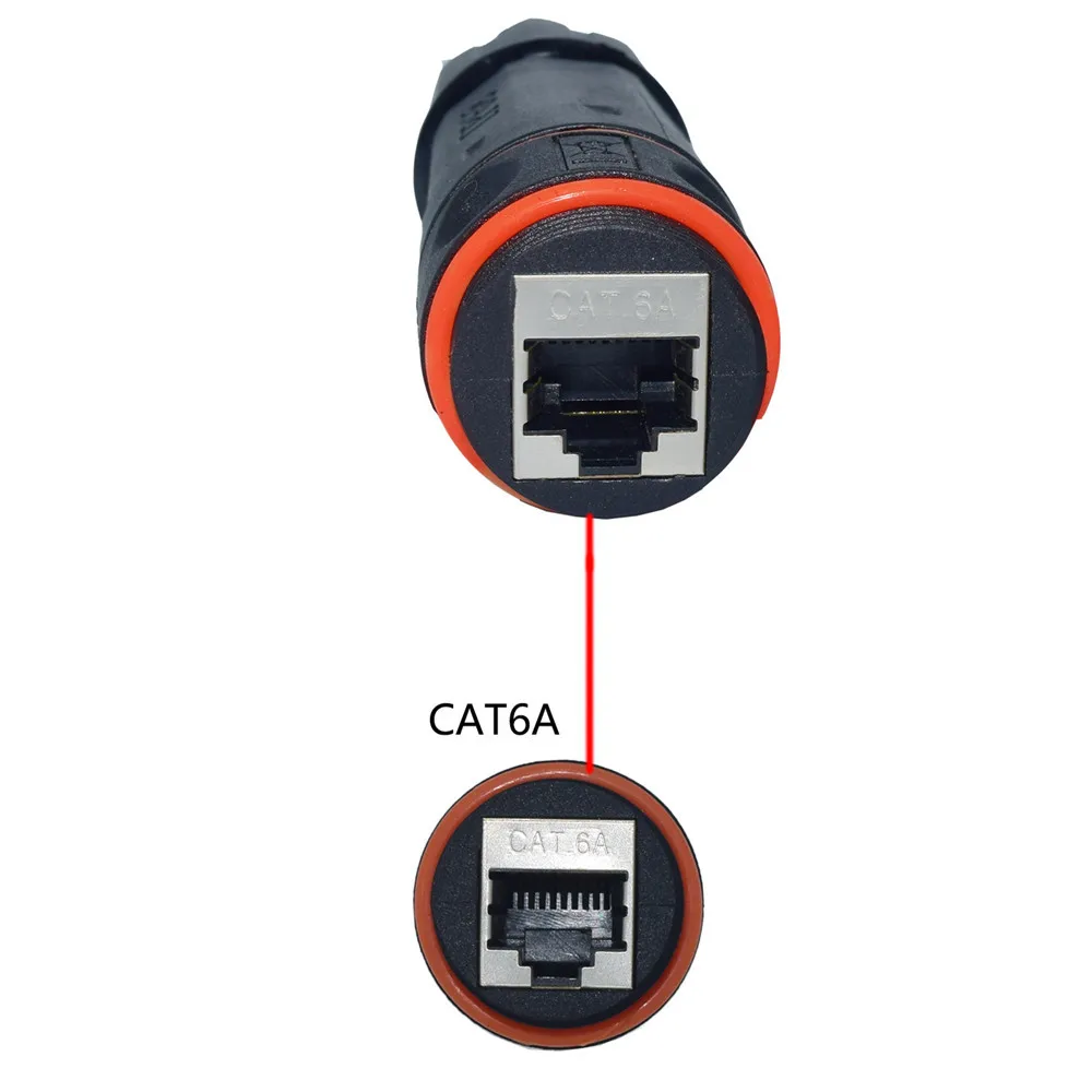 防水Rj45コネクタ,ip68,シールド,ネットワークケーブル,イーサネット,ネットワークケーブル,アダプター