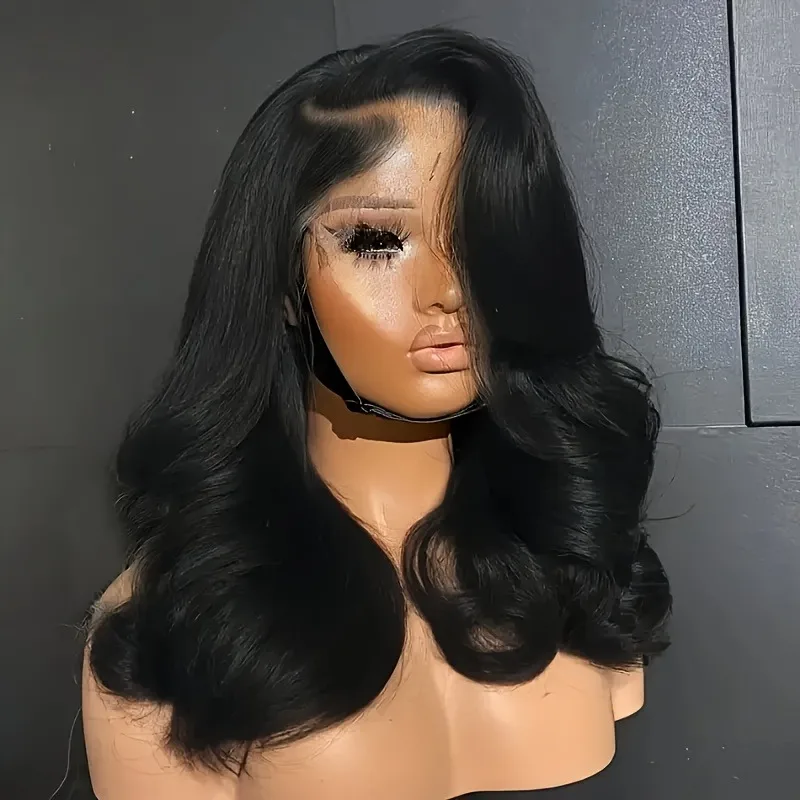 

200% Density LELEO hair wig 13x4 Put On and Go Glueless Wigs Human Hair Pre Plucked Pre Cut for Beginners 13x6 Body Wave Lace Fr