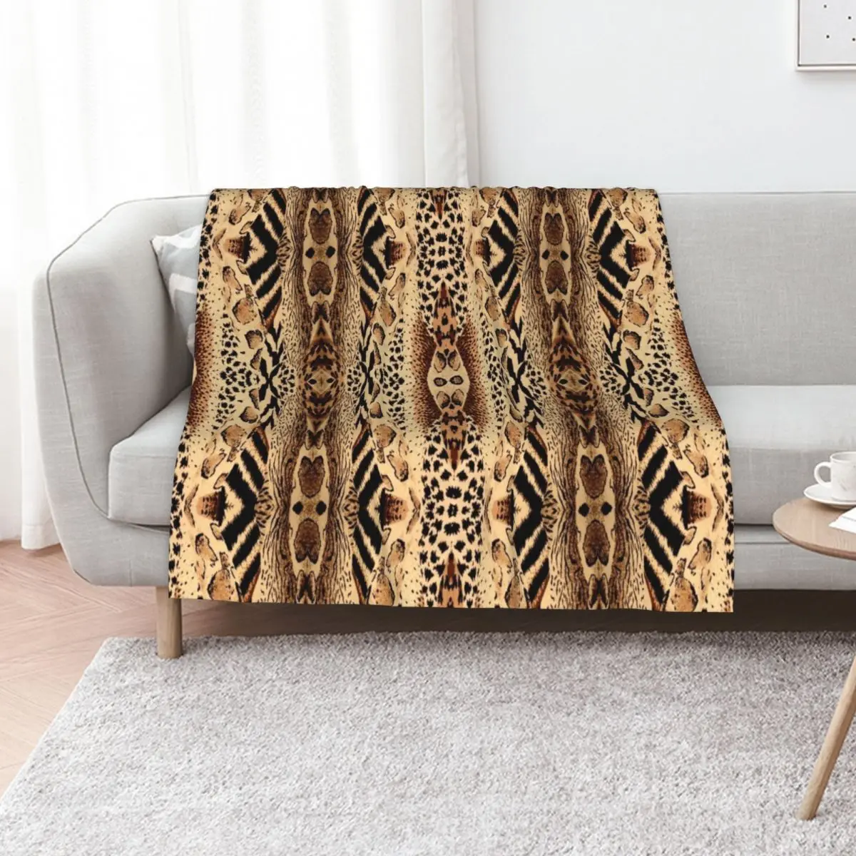 

SAFARI Throw Blanket Sofa Quilt Quilt Designers for sofa Blankets