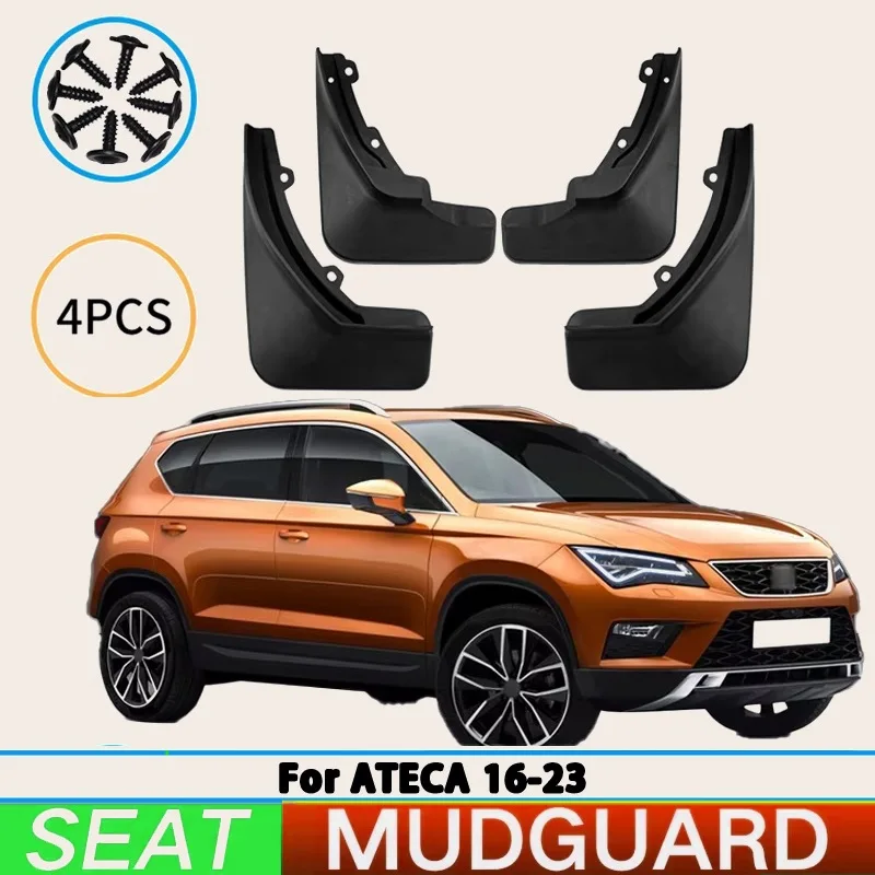 

Suitable for SEAT Ateca 2016-2023 Front Rear Mudguards Splash Guards Car Accessories