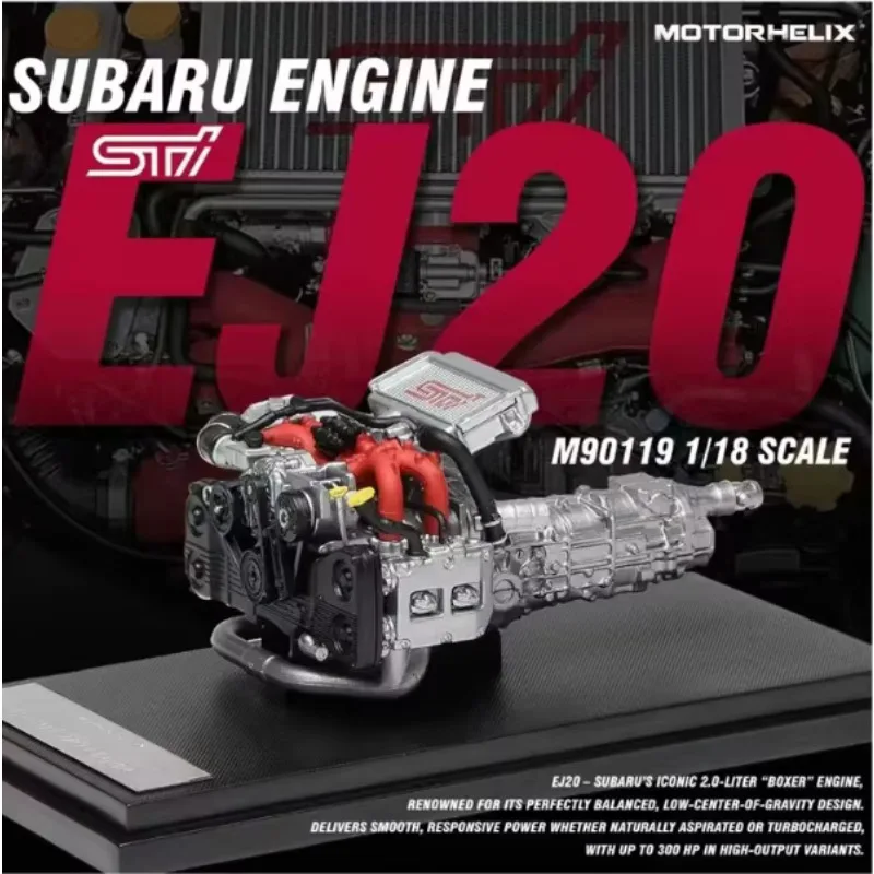 MotorHelix 1:18 Subaru EJ20 Resin engine Model Car Limited Toys Gifts Display