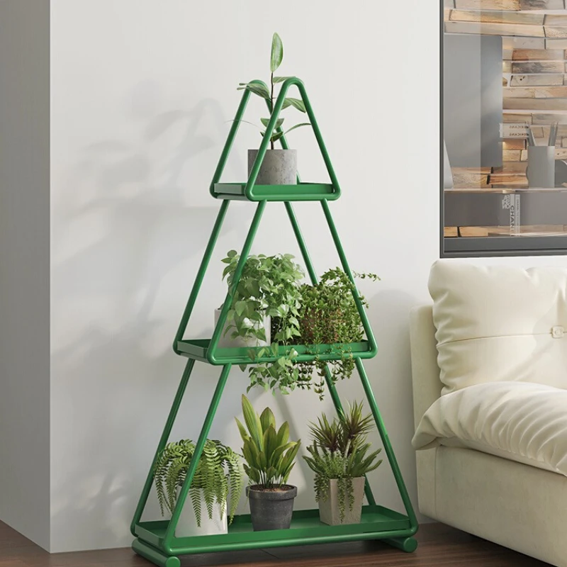 

Sofa side table coffee table living room mini simple bedroom bedside table shelf floor flower stand green dill flower stand