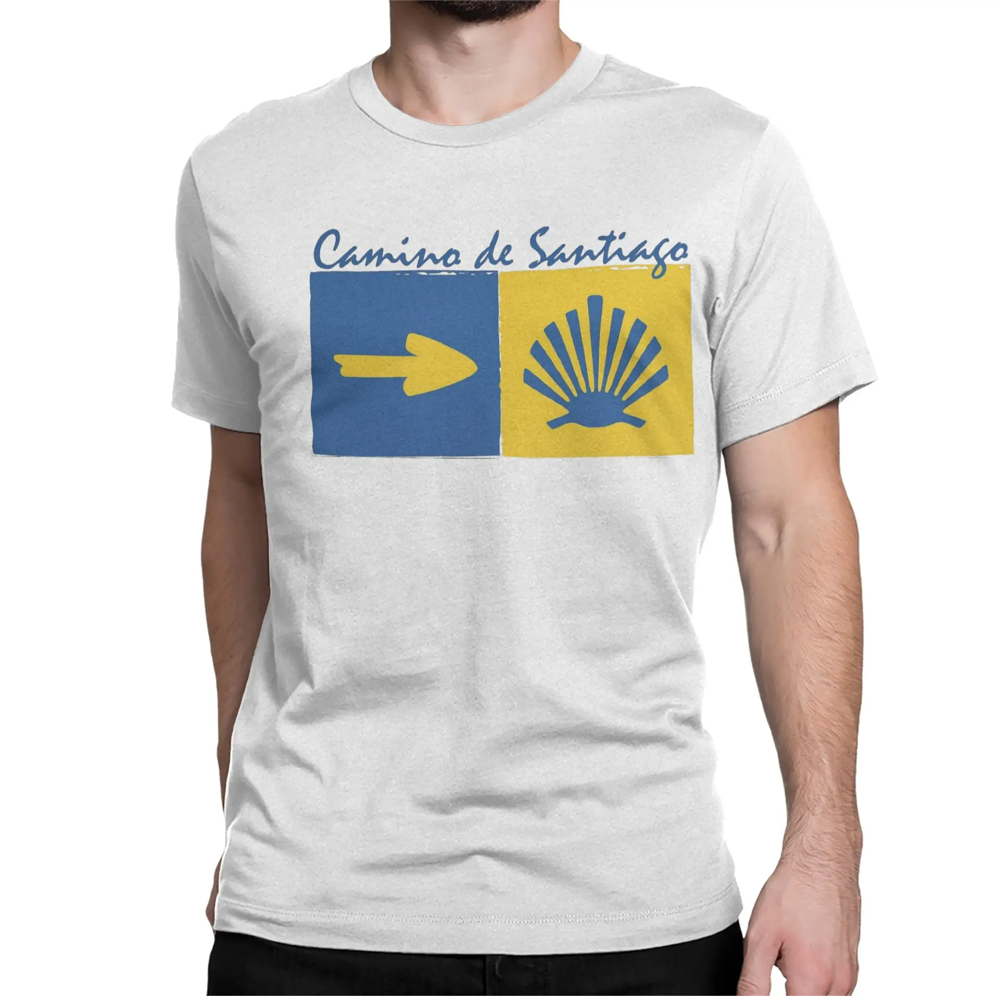 Men Women T-Shirts Camino de Santiago Buen Camino Tees Spain Pilgrimmage,The Way Cotton T Shirt Round Collar Clothing Gift Idea